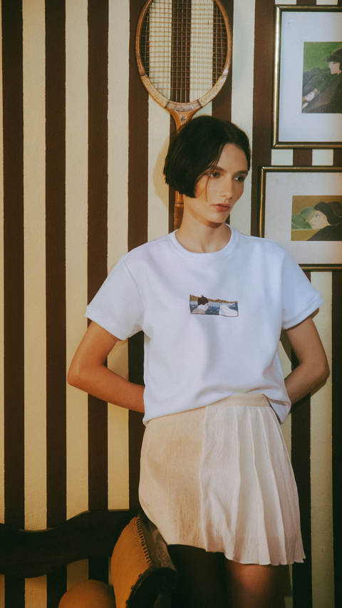 Kilt Sirene — com Pregas em Seda e Tururi
