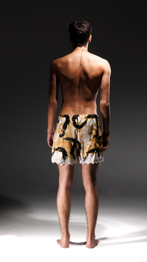 Short “Samba-Cação”: Estampa Flora