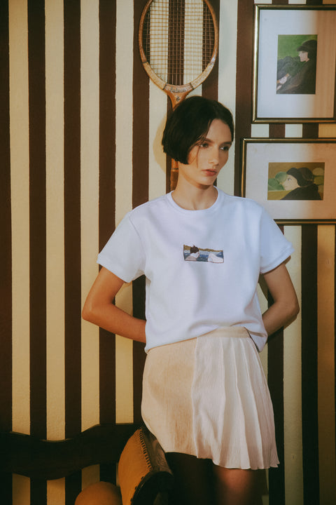 Kilt Sirene — com Pregas em Seda e Tururi